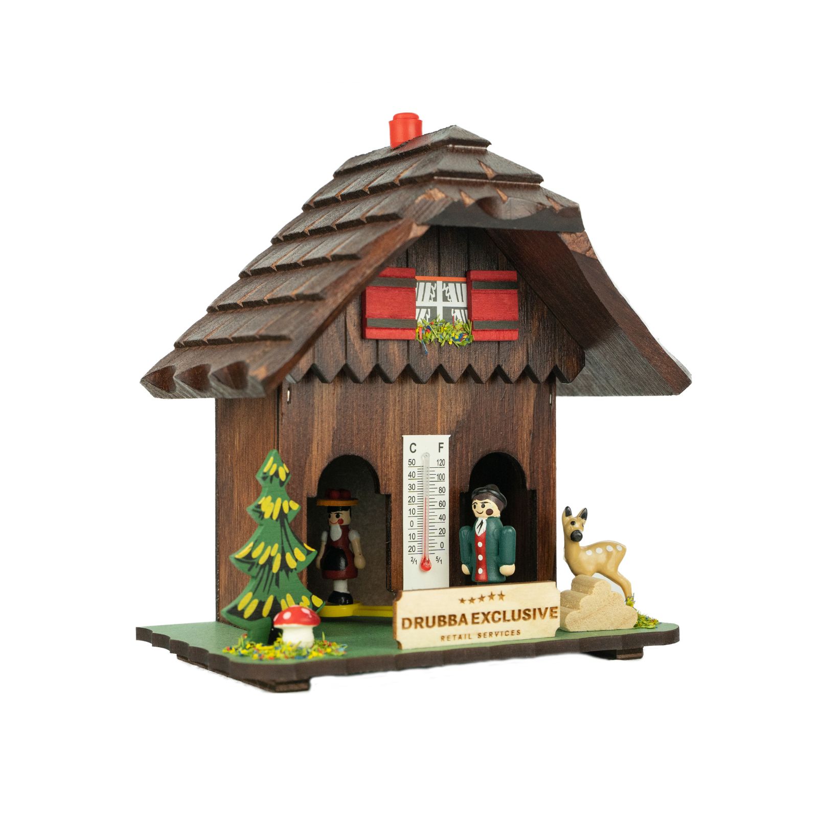 Weather House Black Forest Carved