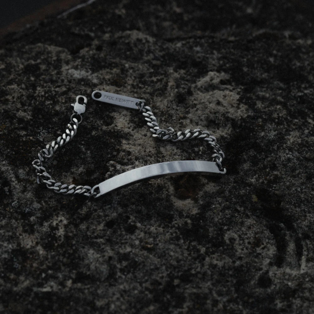 Men's ID Bracelet Silber